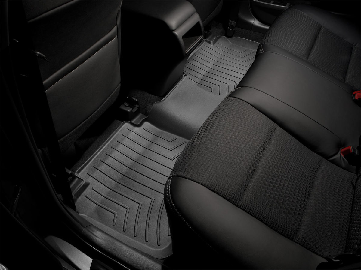 WeatherTech Custom FloorLiner Mats – 1st & 2nd Row, Black, 3-Piece Set For Specific Vehicles (441115-1-2)