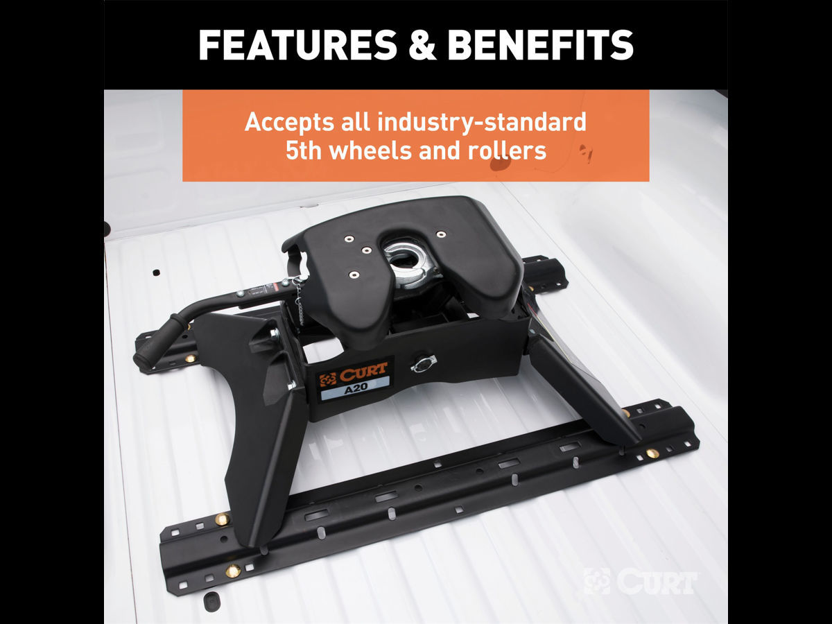 DSI Automotive - Curt Fifth Wheel Base Rails Universal - Includes Rails ...