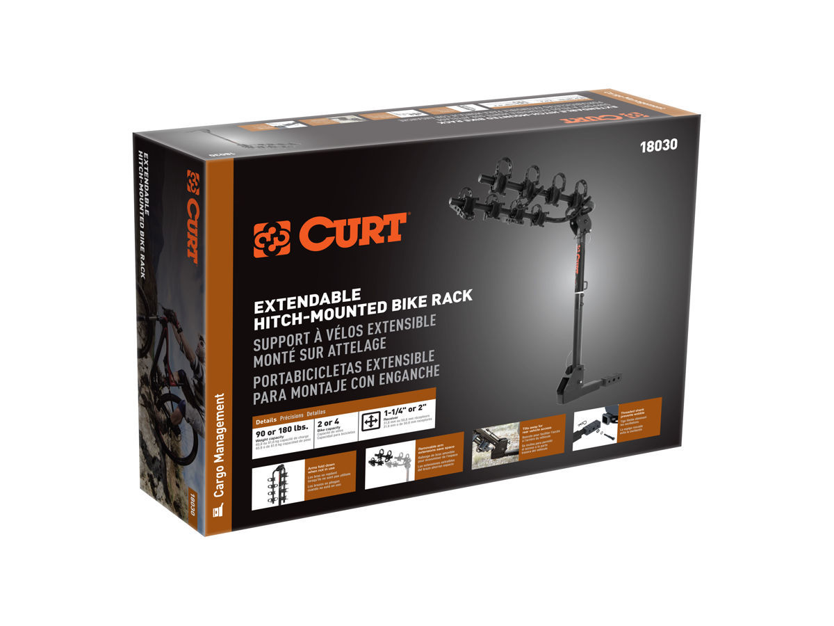 Curt hitch mounted on sale bike rack