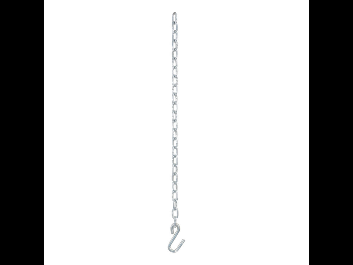 Curt 27 Safety Chain With 1 S-Hook (2,000 lbs - Clear Zinc) - 80020 