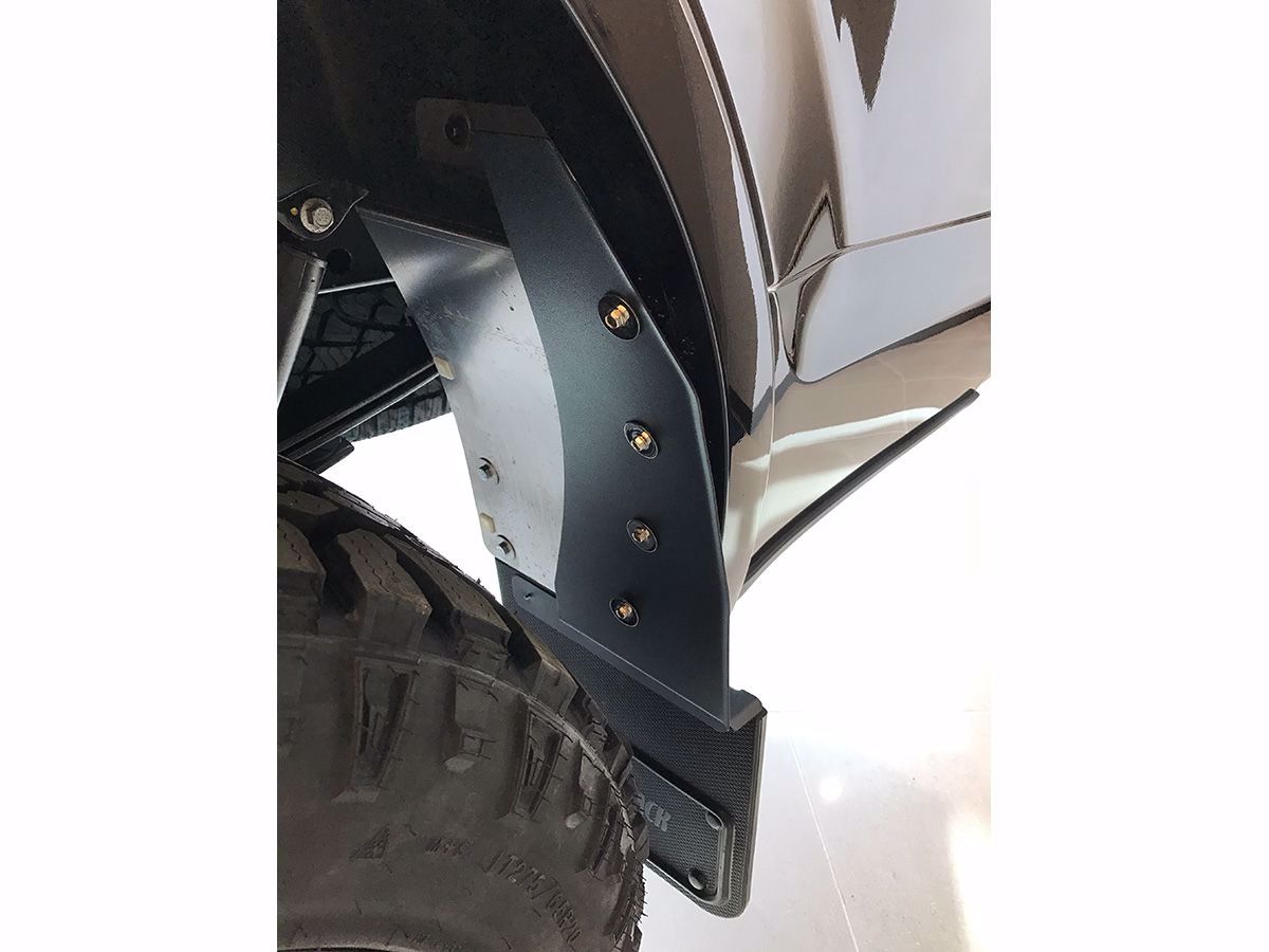 Bison Autodesign Stainless Steel Mud Flap Brackets For Land Rover 110 – Front & Rear (MTC8357, MTC3000SS)