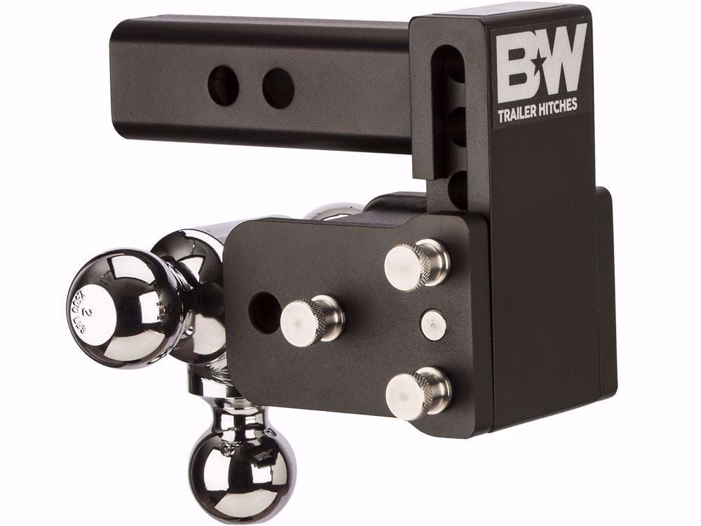 B&W Trailer Hitches Tow & Stow - Soporte de bola de enganche de remolque  ajustable con logotipo Browning, se adapta a receptor de 2 pulgadas, bola