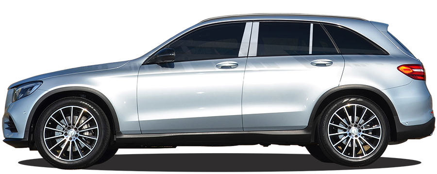 thumbnail image 2 of Brite Chrome 6pc Stainless Steel Pillar Post Covers For Mercedes S Class (2014-2020) – Polished Finish 2 of 4