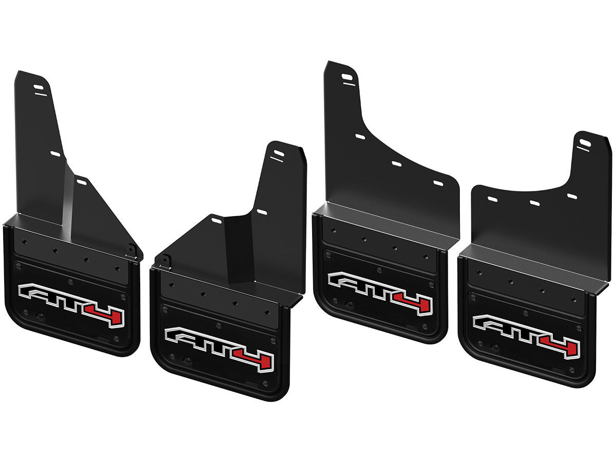 Matte Black AT4 HD Overlay Emblem For GMC Sierra 1500, 2500HD, 3500HD – Rear Door