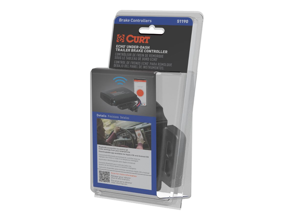 Curt Echo UnderDash Trailer Brake Controller Bluetooth Smartphone