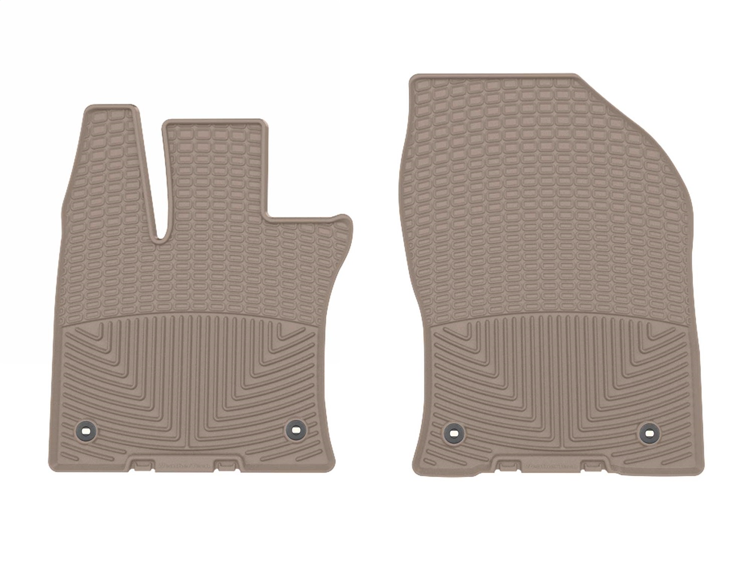 WeatherTech All-Weather Floor Mats For Front Row - Tan, Vehicle Specific W357TN
