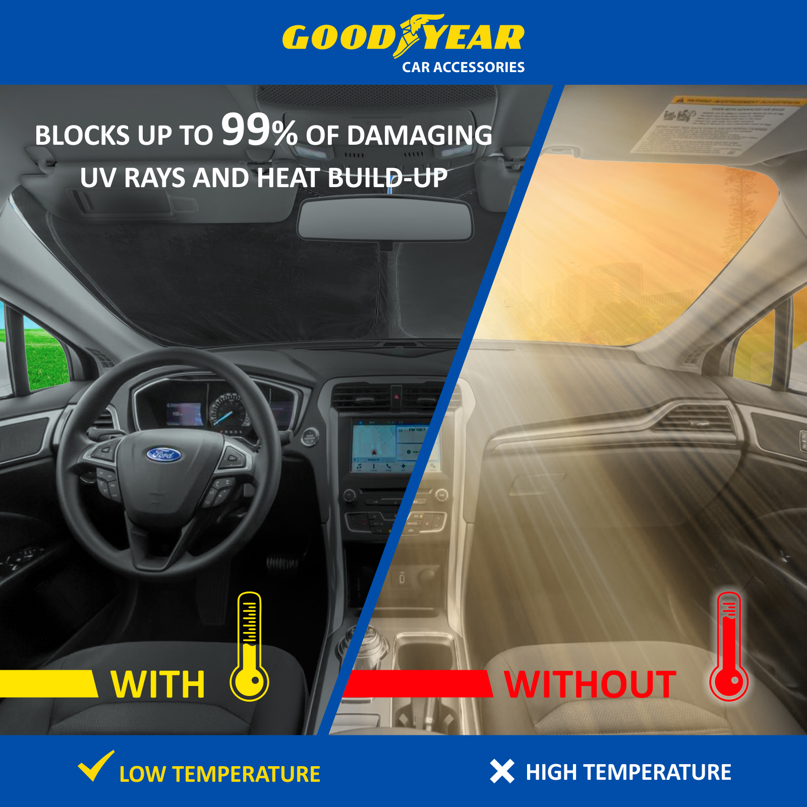 Goodyear Windshield Sunshade GY008256