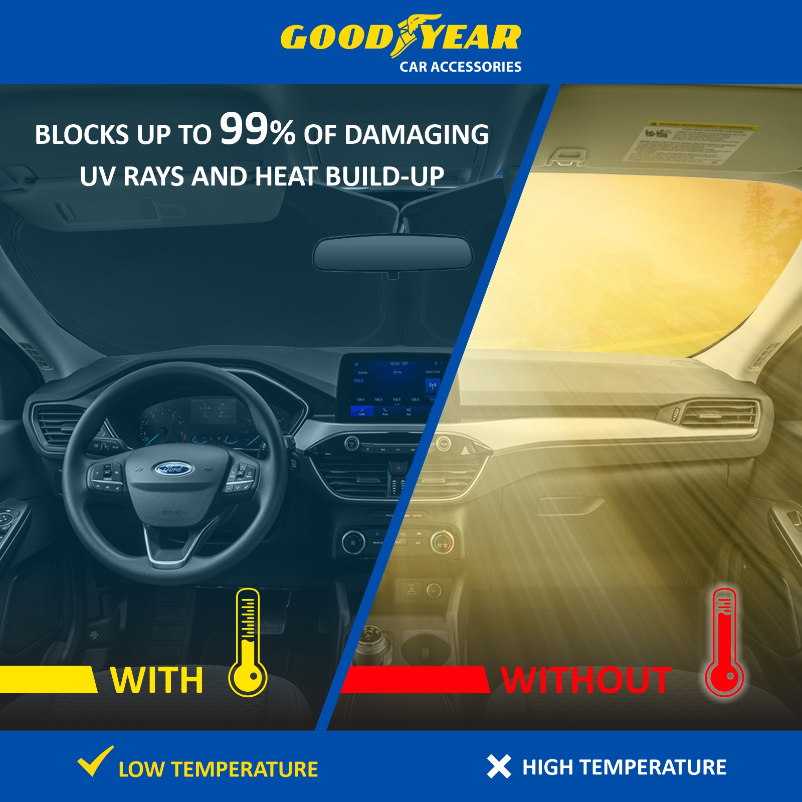 Goodyear Windshield Sunshade GY008295