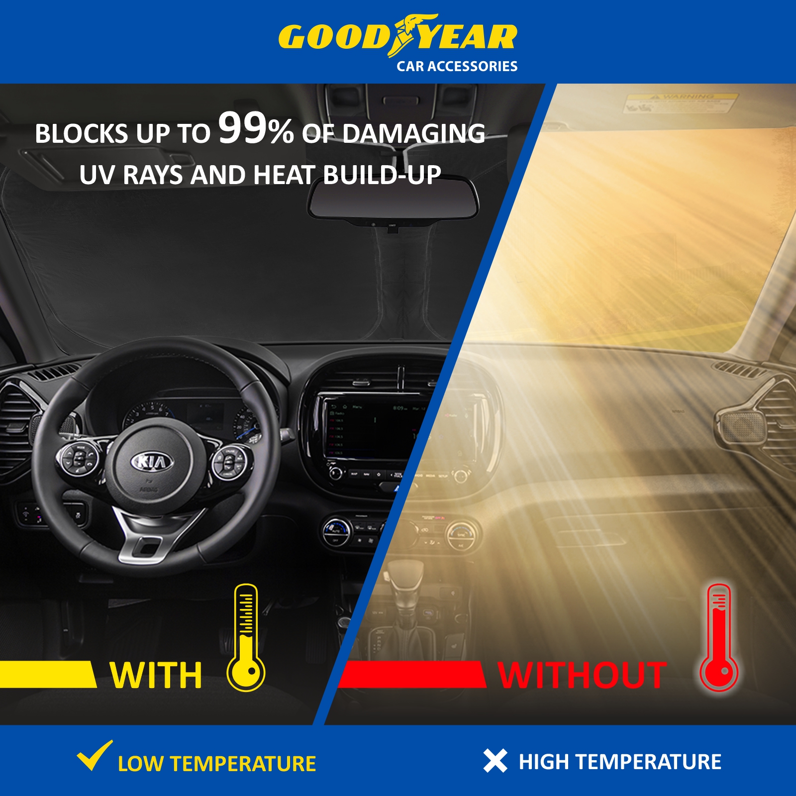 Goodyear Windshield Sunshade GY008237