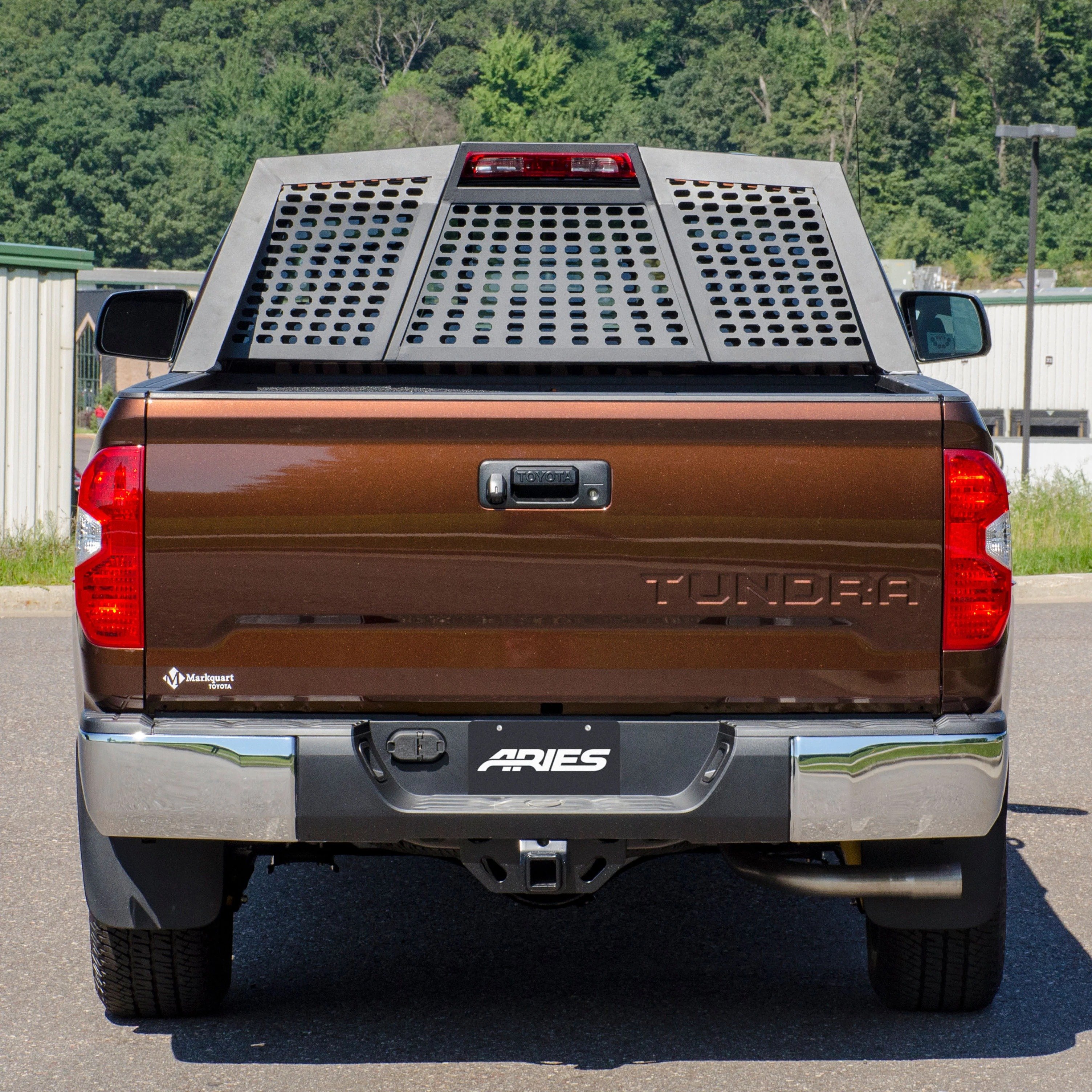 Aries Switchback Black Aluminum Headache Rack - 1110117