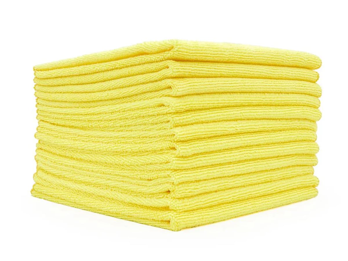 Picture of TRC 16"x16" All-Purpose Microfiber Terry Towels - Yellow (12-Pack)