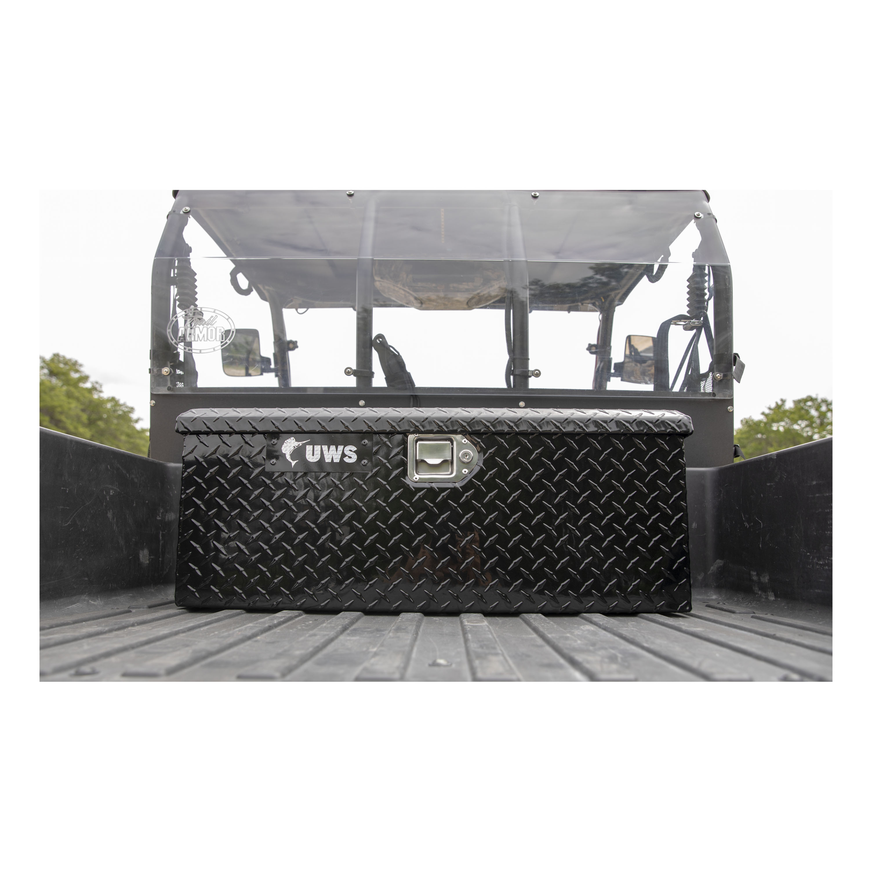 UWS Gloss Black Aluminum ATV Tool Box - EC20012 - SharpTruck.com