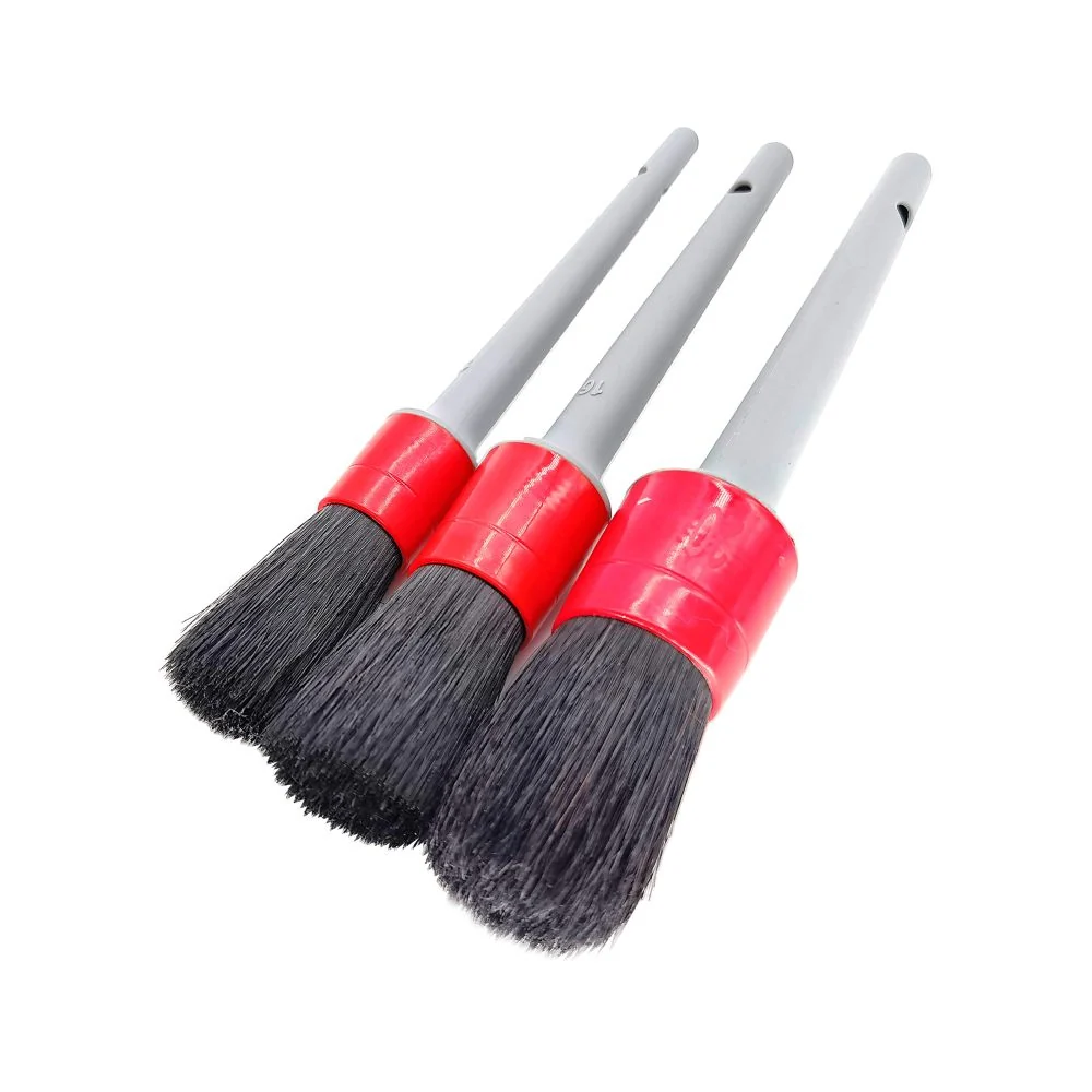 Picture of Hi-Tech Natural Boar Bristle Detailing Brush Set - 3 Pack