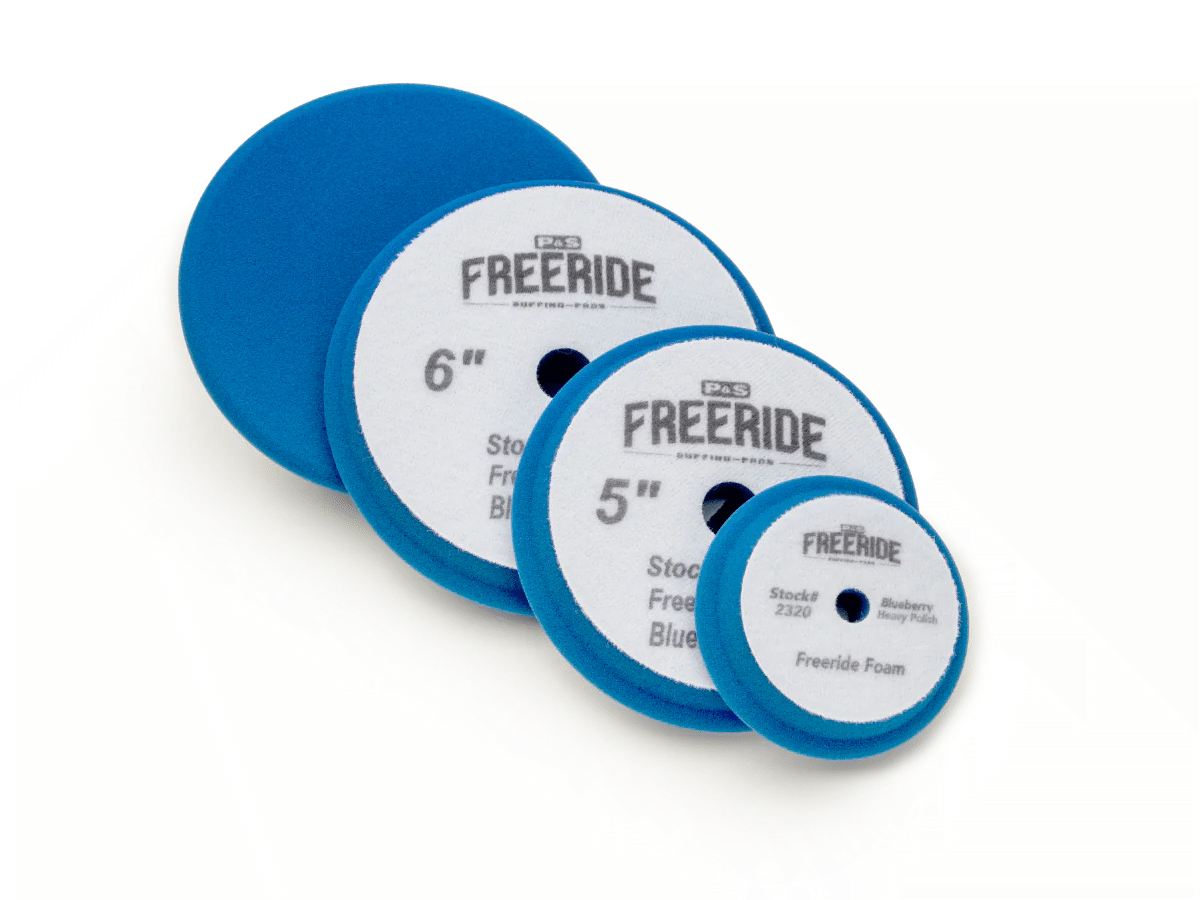 Picture of P&S DB Freeride Blue Heavy Polishing Pad - 3" (2 Pack) 