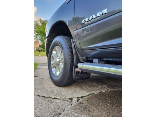 Truck Hardware Gatorback RAM Text Mud Flaps - Front Pair - Fits 2009-2018 RAM 1500 & 2010-2026 RAM 2500/3500 customer photo