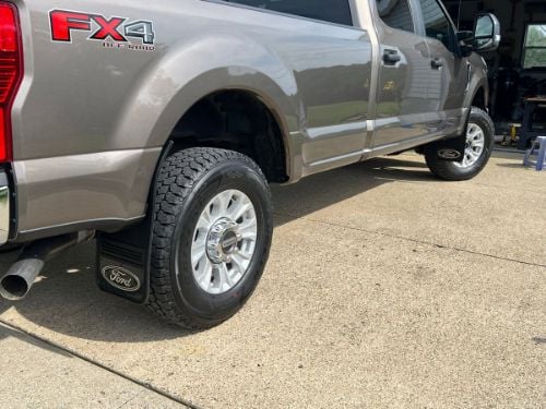 Truck Hardware Gatorback Black Wrap Ford Oval Mud Flaps - Set of 4 - Fits 2015-2020 Ford F-150 customer photo