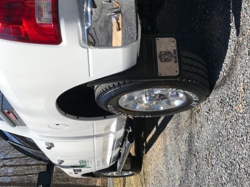 Truck Hardware Gatorback 12"x23" Gunmetal RAM Head Cut Mud Flaps customer photo