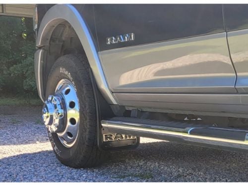 Truck Hardware Gatorback Black Wrap RAM Text Mud Flaps - Set of 4 - Fits 2009-2018 RAM 1500 & 2010-2018 RAM 2500/3500 customer photo