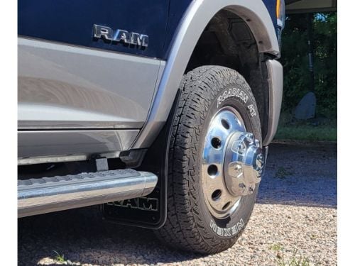 Truck Hardware Gatorback Black Wrap RAM Text Mud Flaps - Set of 4 - Fits 2009-2018 RAM 1500 & 2010-2018 RAM 2500/3500 customer photo