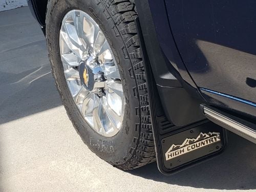 Truck Hardware Gatorback Black Wrap High Country Mud Flaps - Set of 4 - Fits 2020-2026 Chevy Silverado 2500/3500HD customer photo