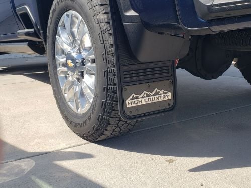 Truck Hardware Gatorback Black Wrap High Country Mud Flaps - Set of 4 - Fits 2020-2026 Chevy Silverado 2500/3500HD customer photo
