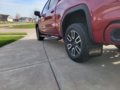 Truck Hardware Gatorback Black Wrap AT4 Mud Flaps - Set of 4 - Fits 2019-2026 GMC Sierra 1500 customer photo