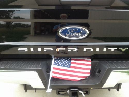 Putco Ford Lettering - Ford Super Duty Letters (Stamped/Stainless Steel) Tailgate/Rear customer photo