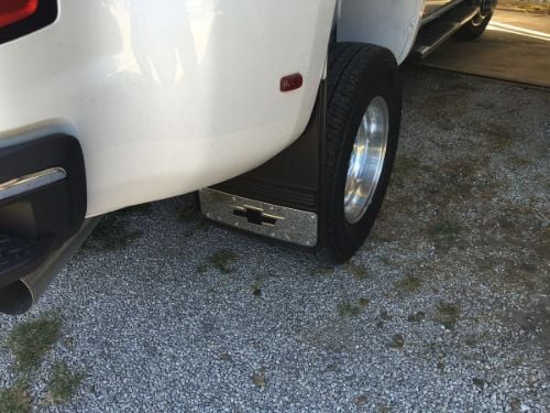 Truck Hardware Gatorback 19"x24" Dually Black Bowtie Mud Flaps customer photo