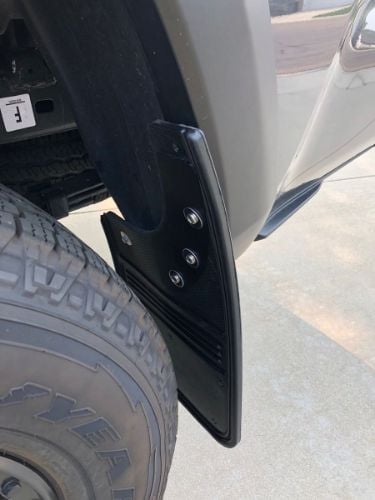 Truck Hardware Gatorback Rubber Mud Flaps - Rear Pair - Fits 2016-2023 Toyota Tacoma customer photo