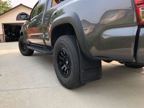 Truck Hardware Gatorback Rubber Mud Flaps - Rear Pair - Fits 2016-2023 Toyota Tacoma customer photo