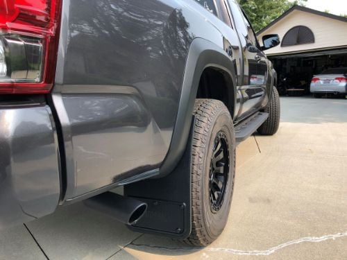 Truck Hardware Gatorback Rubber Mud Flaps - Rear Pair - Fits 2016-2023 Toyota Tacoma customer photo