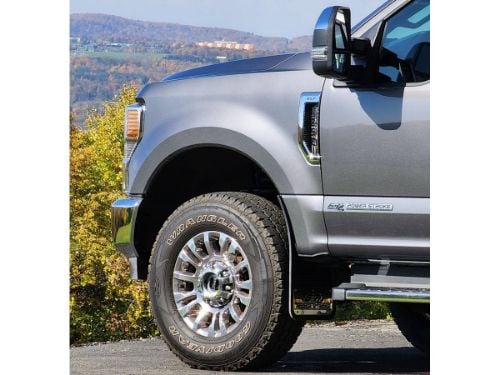 Truck Hardware Gatorback 12"x23" 6.7L Power Stroke Cut Mud Flaps - Aluminum Screws customer photo