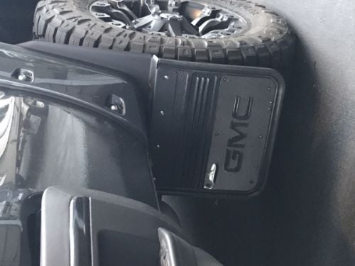 Truck Hardware Gatorback 14"x18" Gunmetal GMC Mud Flaps - Brackets Required customer photo