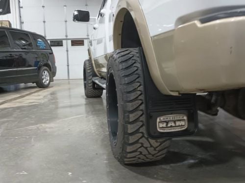 Truck Hardware Gatorback Black Wrap Longhorn Mud Flaps - Set of 4 - Fits 2009-2018 RAM 1500 & 2010-2018 RAM 2500/3500 customer photo