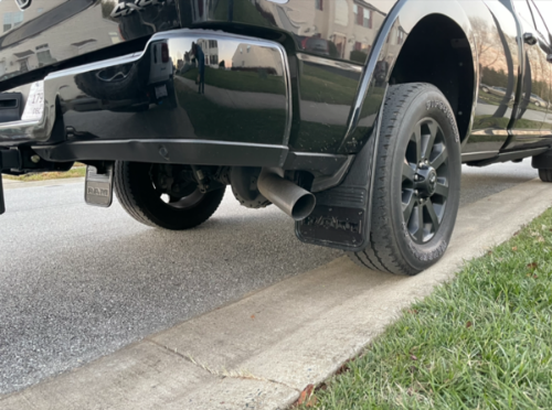 Truck Hardware Gatorback Anodized RAM Text Mud Flaps - Rear Pair - Fits 2019-2026 RAM 2500/3500 customer photo