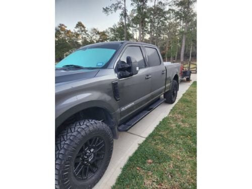 Truck Hardware Step Bar Fillers - Anodized Aluminum - Super Duty Logo - Fits 2017-2026 Ford F-250/350 Crew Cab customer photo