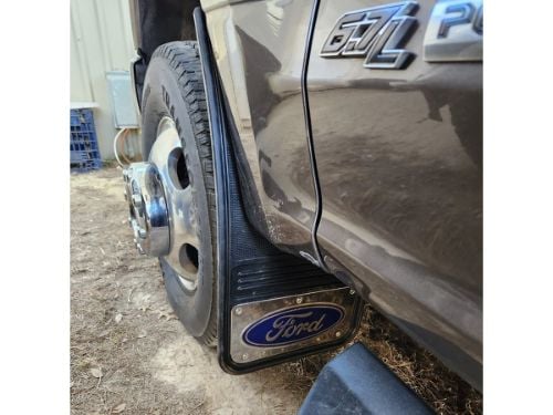 Truck Hardware Gatorback Blue Ford Oval Dually Mud Flaps - Set of 4 - Fits 2017-2022 Ford F-350 customer photo
