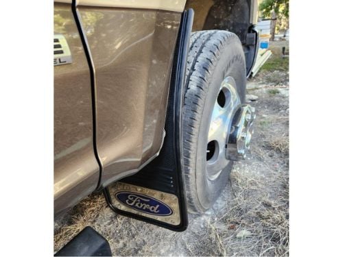 Truck Hardware Gatorback Blue Ford Oval Dually Mud Flaps - Set of 4 - Fits 2017-2022 Ford F-350 customer photo