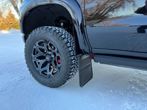 Truck Hardware Gatorback Rubber Mud Flaps - 14" Wide - Anodized Brackets customer photo