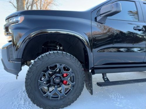 Truck Hardware Gatorback Rubber Mud Flaps - 14" Wide - Anodized Brackets customer photo