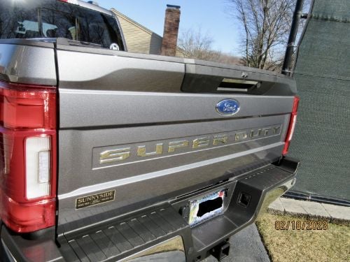 Putco Ford Lettering - Ford Super Duty Letters (Stamped/Stainless Steel) Tailgate/Rear customer photo