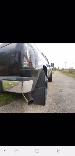 Truck Hardware Gatorback Black Plate Mud Flaps - 14" Wide - Anodized Brackets customer photo