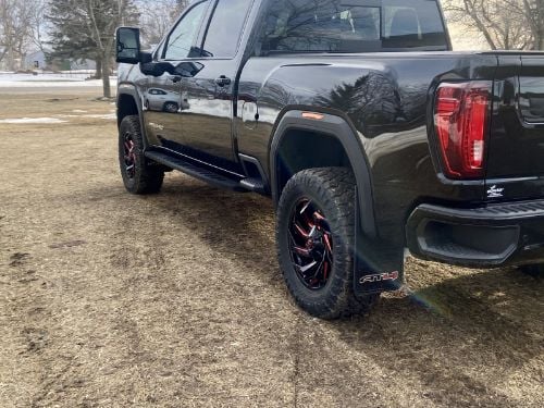 Truck Hardware Gatorback AT4 Black Wrap Mud Flaps & Caps - Set of 4 - Fits 2020-2026 GMC Sierra 2500/3500HD customer photo