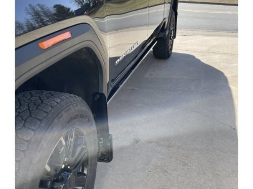 Truck Hardware Gatorback Black Plate Mud Flaps - Set of 4 - Fits 2020-2026 GMC Sierra 2500/3500HD customer photo