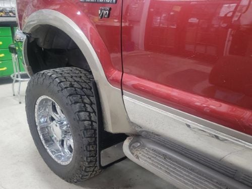 Truck Hardware Gatorback Stainless Plate Dually Mud Flaps - Set of 4 - Fits 2017-2022 Ford F-350 customer photo
