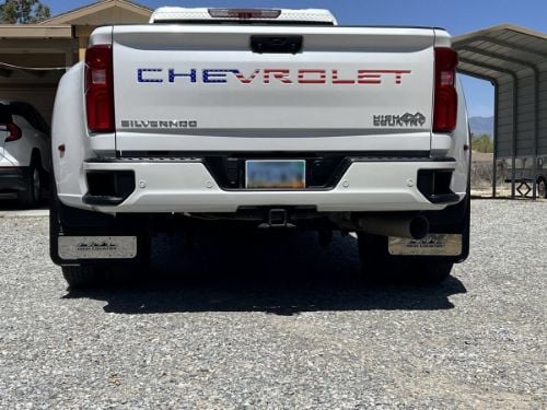 Truck Hardware Gatorback High Country Dually Mud Flaps - Rear Pair - Fits 2020-2026 Chevy Silverado 3500HD customer photo