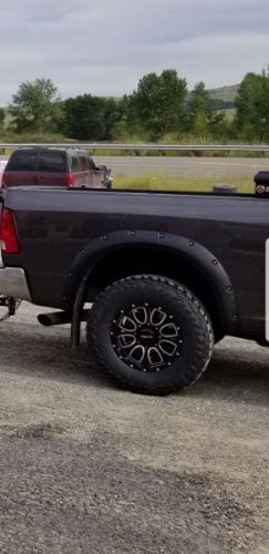 Truck Hardware Gatorback 12"x23" Gunmetal RAM Head Cut Mud Flaps customer photo