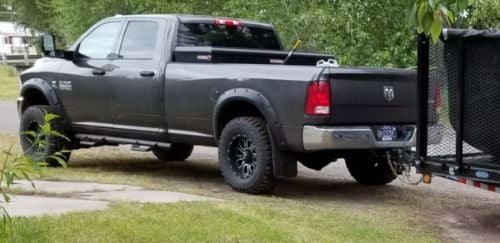 Truck Hardware Gatorback 12"x23" Gunmetal RAM Head Cut Mud Flaps customer photo