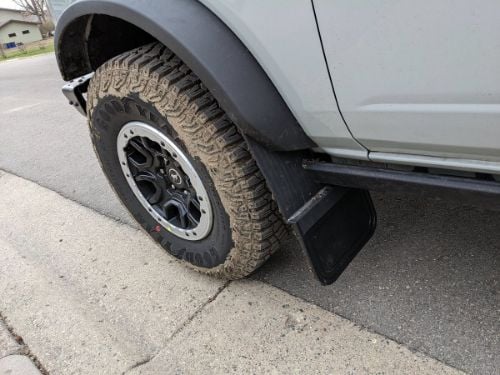 Truck Hardware Gatorback Rubber Mud Flaps - Set of 4 - Fits 2021-2026 Ford Bronco customer photo