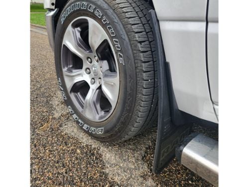 Truck Hardware Gatorback Black Wrap RAM Text Mud Flaps - Set of 4 - Fits 2019-2026 RAM 1500 customer photo